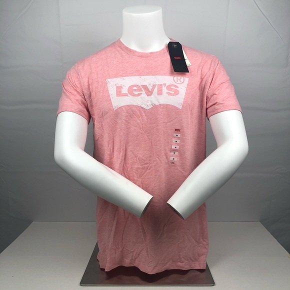 Levi's Other - Levi’s Pink White Short Sleeve Batwing Tee Shirt